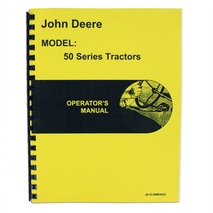 Operators Manual Reprint: JD 50 - Bubs Tractor Parts
