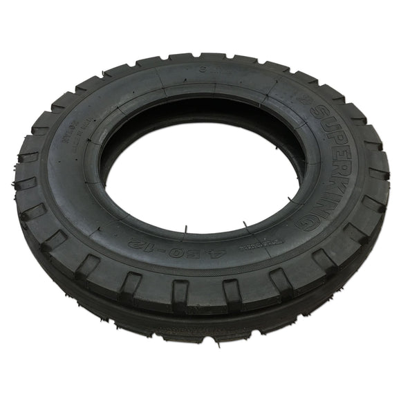 Front Tire 4.50 X 12, Triple rib - Bubs Tractor Parts